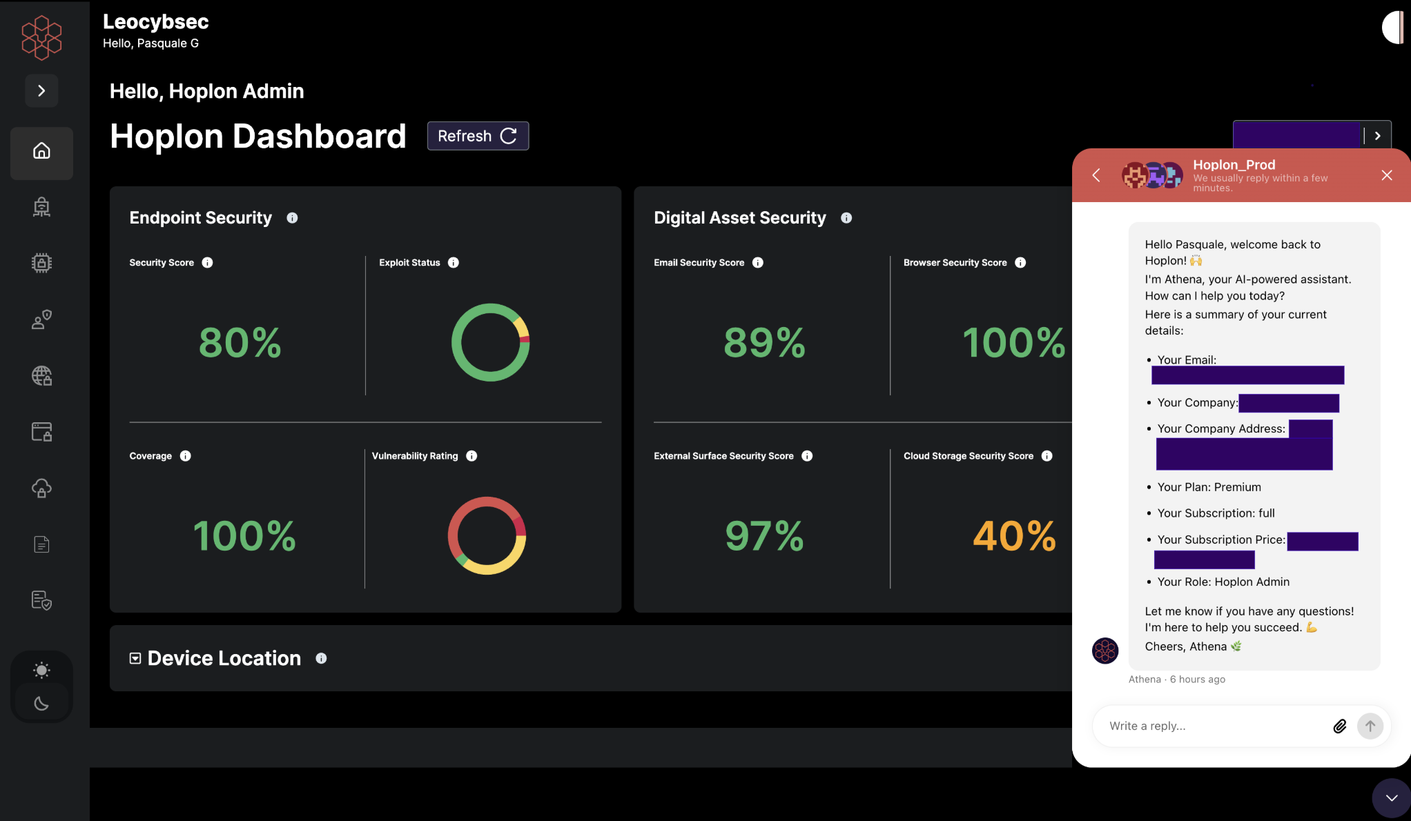 Hoplon Dashboard
